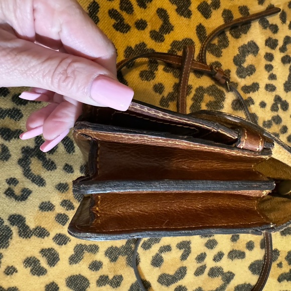 Patricia Nash Brown Leather Crossbody Bag - Picture 4 of 12